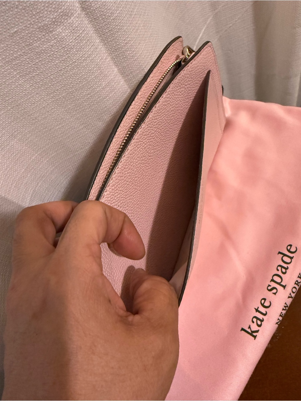 kate spade Pink Pebbled Leather Chain Crossbody - Picture 5 of 6